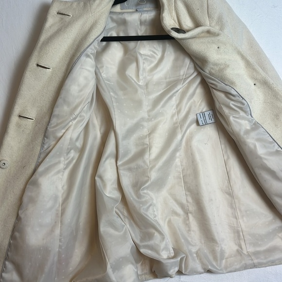 Jessica Simpson Women's Size XS Cream Color Wool Blend Winter Pea Coat - Picture 7 of 9